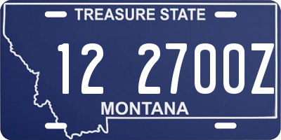 MT license plate 122700Z