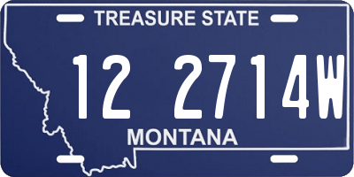 MT license plate 122714W