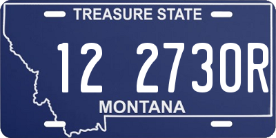 MT license plate 122730R