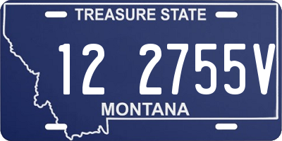 MT license plate 122755V