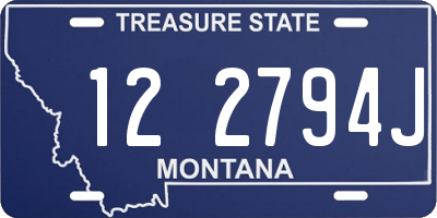 MT license plate 122794J