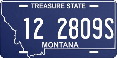 MT license plate 122809S