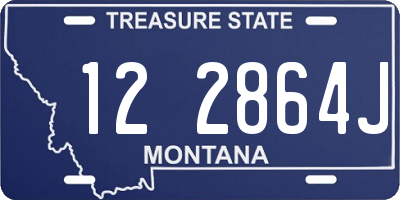 MT license plate 122864J