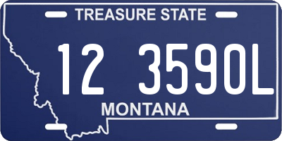 MT license plate 123590L