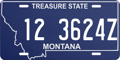 MT license plate 123624Z