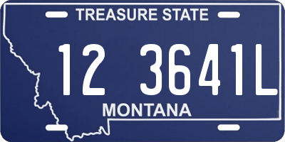MT license plate 123641L