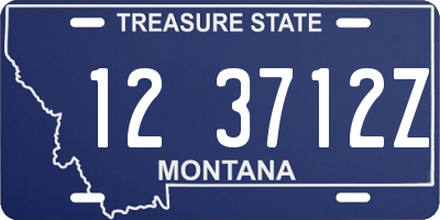 MT license plate 123712Z