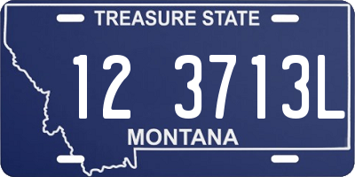 MT license plate 123713L
