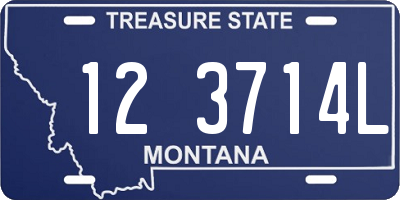 MT license plate 123714L