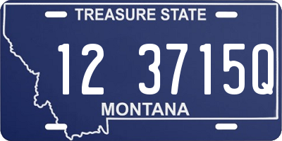 MT license plate 123715Q
