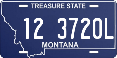 MT license plate 123720L
