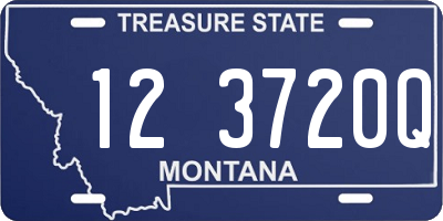 MT license plate 123720Q