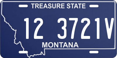 MT license plate 123721V
