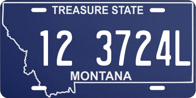 MT license plate 123724L