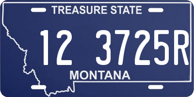 MT license plate 123725R