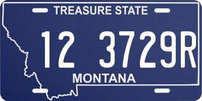 MT license plate 123729R