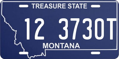 MT license plate 123730T