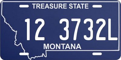 MT license plate 123732L