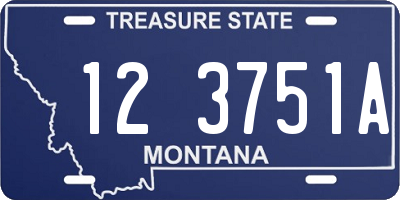 MT license plate 123751A