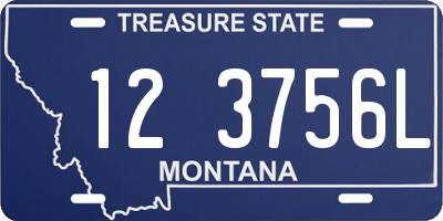 MT license plate 123756L