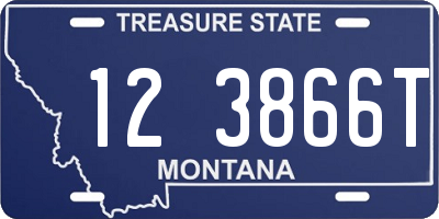 MT license plate 123866T