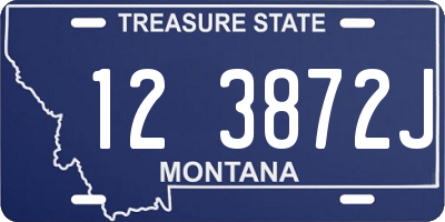 MT license plate 123872J