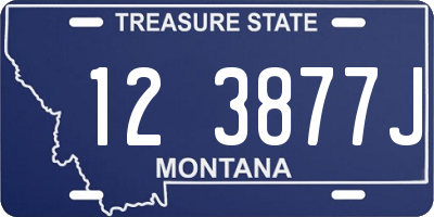 MT license plate 123877J