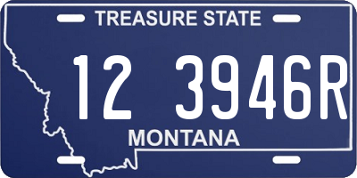 MT license plate 123946R