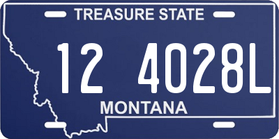 MT license plate 124028L