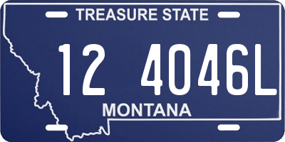 MT license plate 124046L