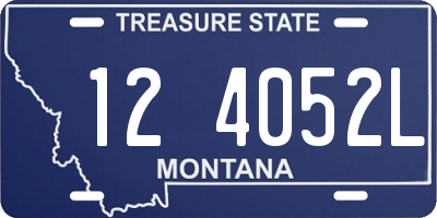MT license plate 124052L
