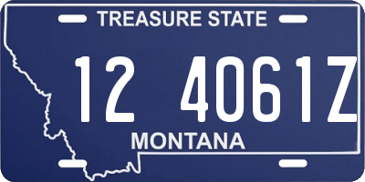 MT license plate 124061Z