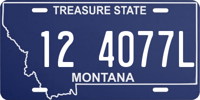 MT license plate 124077L