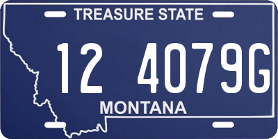 MT license plate 124079G