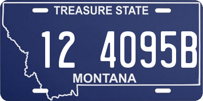MT license plate 124095B