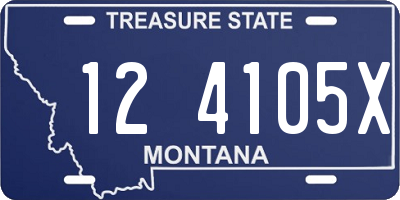 MT license plate 124105X