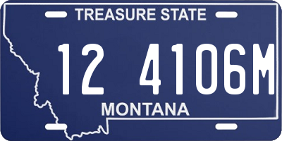 MT license plate 124106M