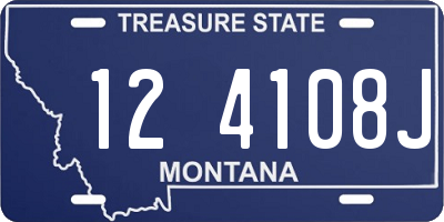 MT license plate 124108J