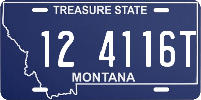 MT license plate 124116T