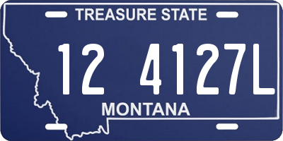 MT license plate 124127L