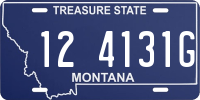 MT license plate 124131G