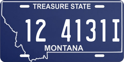 MT license plate 124131I