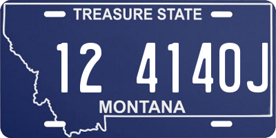MT license plate 124140J