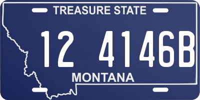 MT license plate 124146B
