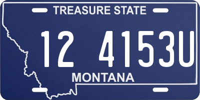 MT license plate 124153U