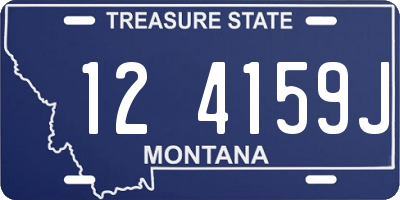 MT license plate 124159J
