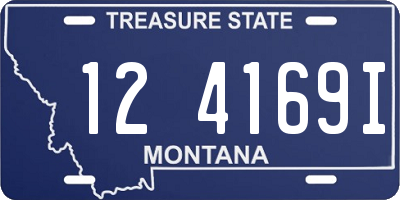MT license plate 124169I