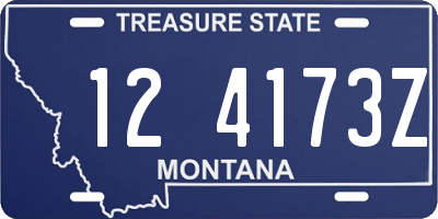 MT license plate 124173Z