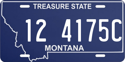 MT license plate 124175C