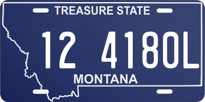 MT license plate 124180L